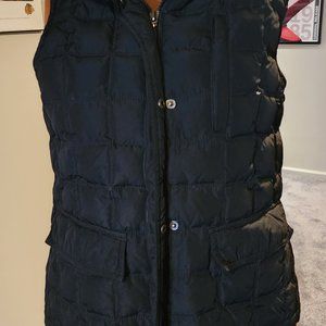 Womens Kenneth Cole M Black Puffer Vest